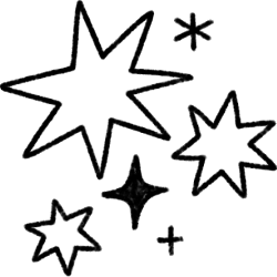 Illustration of different star shapes